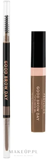 Набор для бровей Profusion Cosmetics Good Brow Day водостойкий фломастер и гель для бровей, оттенок Soft Brown