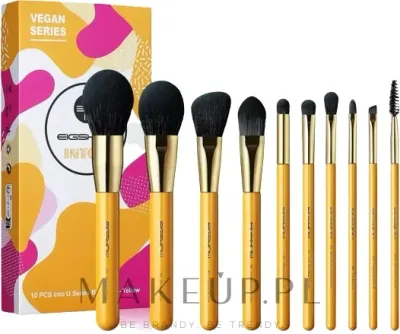 Набор синтетических кистей Eigshow Beauty Into You Premium Yellow Set 10 шт. жёлтый