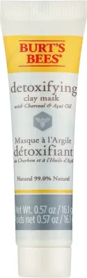 Детоксицирующая глиняная маска для лица с углём и мёдом Burt's Bees Detoxifying Clay Mask