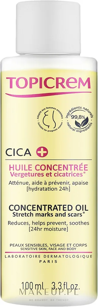 Концентрированное масло для тела Topicrem CICA Concentrated Oil для эластичности кожи