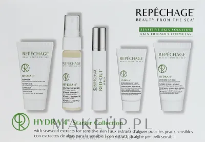 Набор Repechage Hydra 4 очищающее средство тоник сыворотка и крем с морскими водорослями 30+29+10 мл