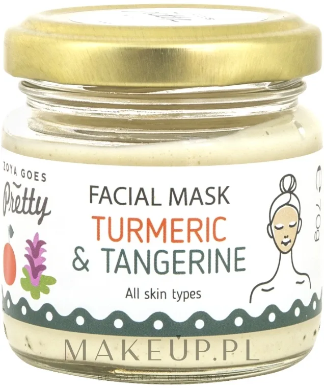 Осветляющая маска для лица с куркумой и мандарином Zoya Goes Turmeric & Tangerine Facial Mask