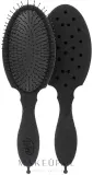 Щётка для распутывания волос Wet Brush Backbar Detangler Black с разделителем — фото 1