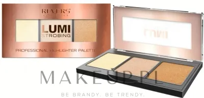Палетка хайлайтеров для лица Revers Lumi Strobing Professional Highlighter Palette