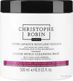 Очищающая маска для окрашенных волос Christophe Robin Color Shield камю-камю, макадамия, зелёный чай, моринга, 250 мл — фото 1