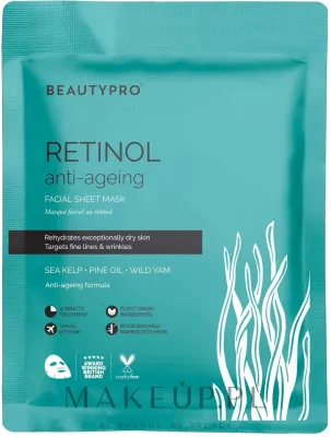 Тканевая маска для лица с ретинолом BeautyPro Retinol Anti-Ageing Sheet Mask