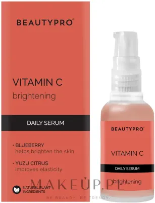 Осветляющая сыворотка для лица BeautyPro Brightening Vitamin-C с черникой и облепихой 30 мл