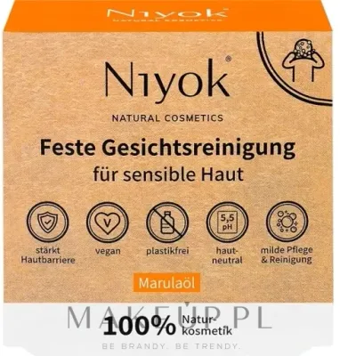 Мыло для умывания Niyok Marula Oil Solid Facial Cleanser с маслом марулы, 80 г