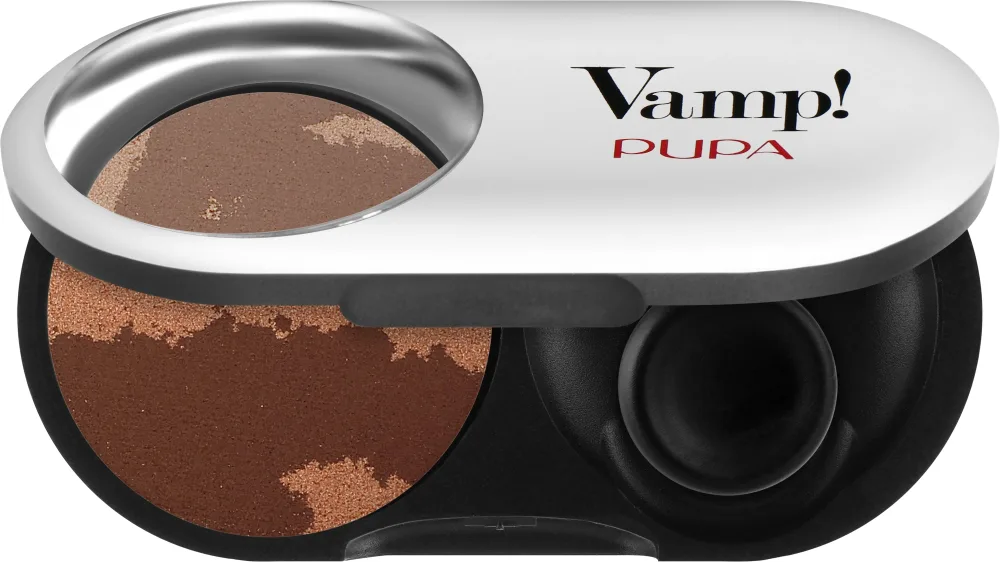 Тени для век Pupa Vamp! Eyeshadow мерцающие, оттенок Brown on Fire Fusion