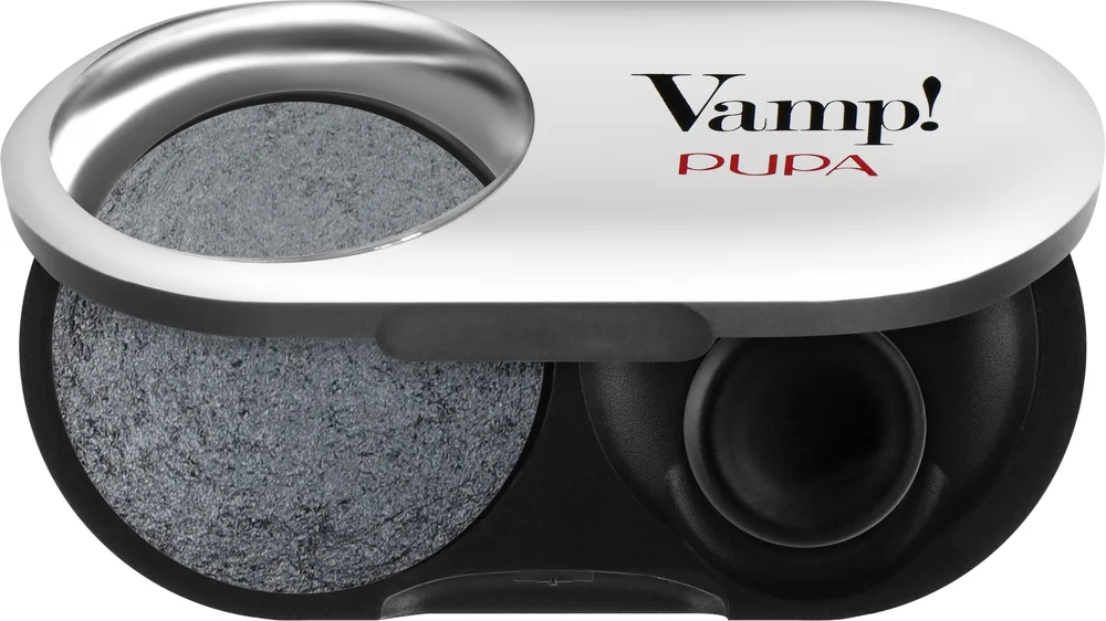 Тени для век Pupa Vamp! Eyeshadow мерцающие, оттенок Anthracite Grey Wet Dry