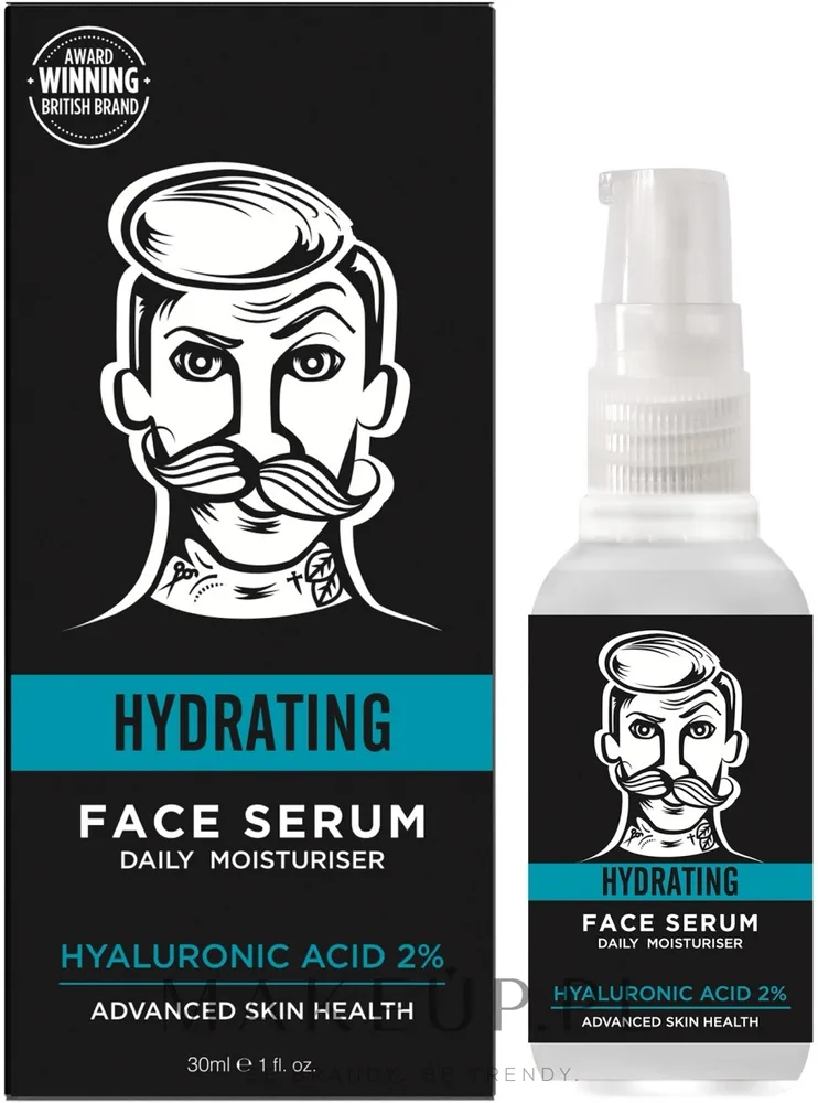 Увлажняющая сыворотка для лица BarberPro Hydrating с 2% гиалуроновой кислоты и ромашкой 30 мл