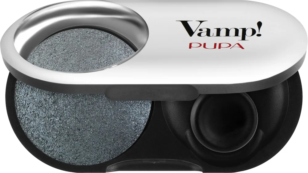 Тени для век Pupa Vamp! Eyeshadow блестящие, оттенок Anthracite Grey Wet and Dry