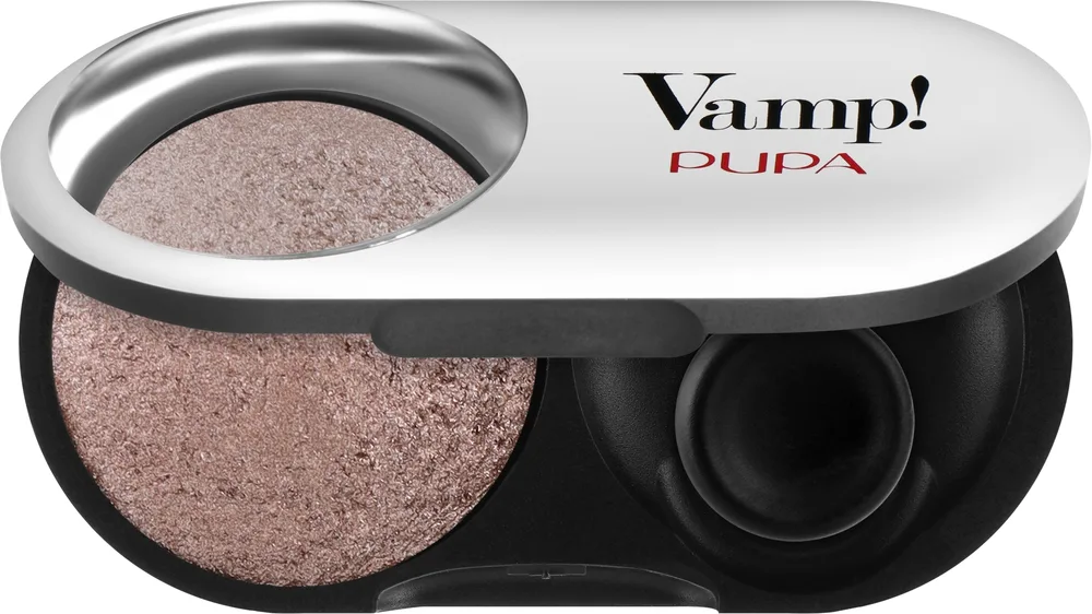 Тени для век Pupa Vamp! Eyeshadow блестящие, оттенок Cold Taupe Wet and Dry
