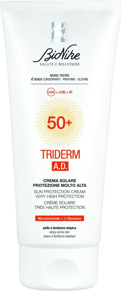 Крем для лица солнцезащитный BioNike Triderm A.D. SPF50+ 200 мл