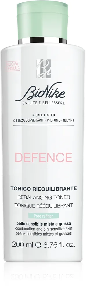 Ревитализирующий тоник для лица BioNike Defence Rebalancing Toner с гамамелисом и розовой водой, 200 мл