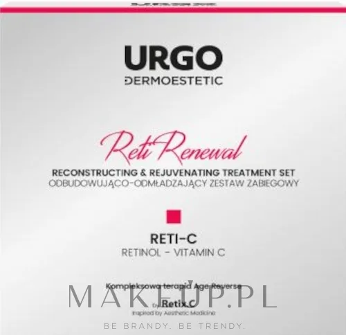 Набор Urgo Dermoestetic Reti Renewal крем-активатор маска и сыворотка с гликолевой кислотой для лица шеи и декольте