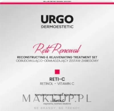 Набор Urgo Dermoestetic Reti Renewal крем-активатор маска и сыворотка с гликолевой кислотой для лица шеи и декольте