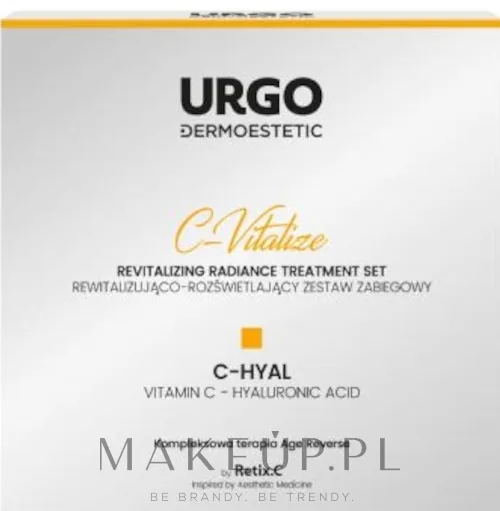 Набор Urgo Dermoestetic C-Vitalize пилинг сыворотка с витамином C и маска для сияния кожи 50 мл