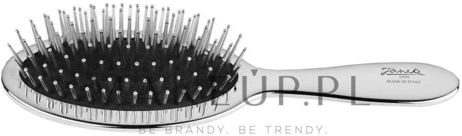 Щётка для волос Janeke Chromium Hair Brush 22 x 7 см хромированная