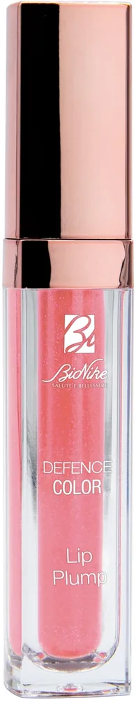 Блеск для губ BioNike Defence Color Lip Plump Volumising Gloss с эффектом объёма, гелевая нелипкая текстура, 6 мл, оттенок 002 - Rose Gold