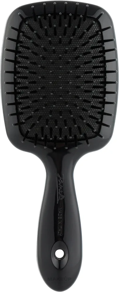 Прямоугольная щётка для волос Janeke Rectangular Air-Cushioned Brush Magnum Black 17.5 x 7 см