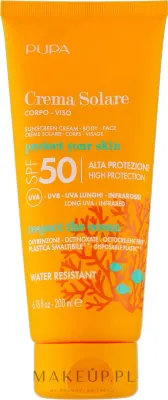 Крем для лица и тела Pupa солнцезащитный SPF 50 водостойкий 200 мл