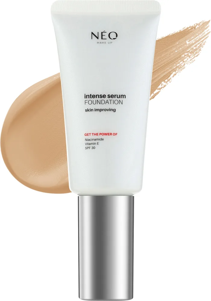 Тональная основа-сыворотка NEO Make Up Intense Serum Foundation матирующая веганская SPF 30, 30 мл, оттенок 04