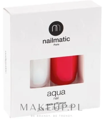 Набор Nailmatic Aqua Polish + Base лак для ногтей на водной основе 8 мл и база 8 мл, оттенок Poppy