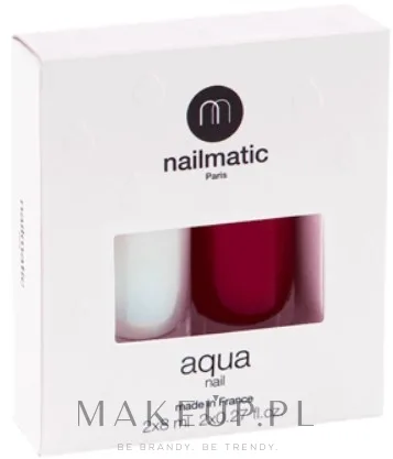 Набор Nailmatic Aqua Polish + Base лак для ногтей на водной основе 8 мл и база 8 мл, оттенок Heather