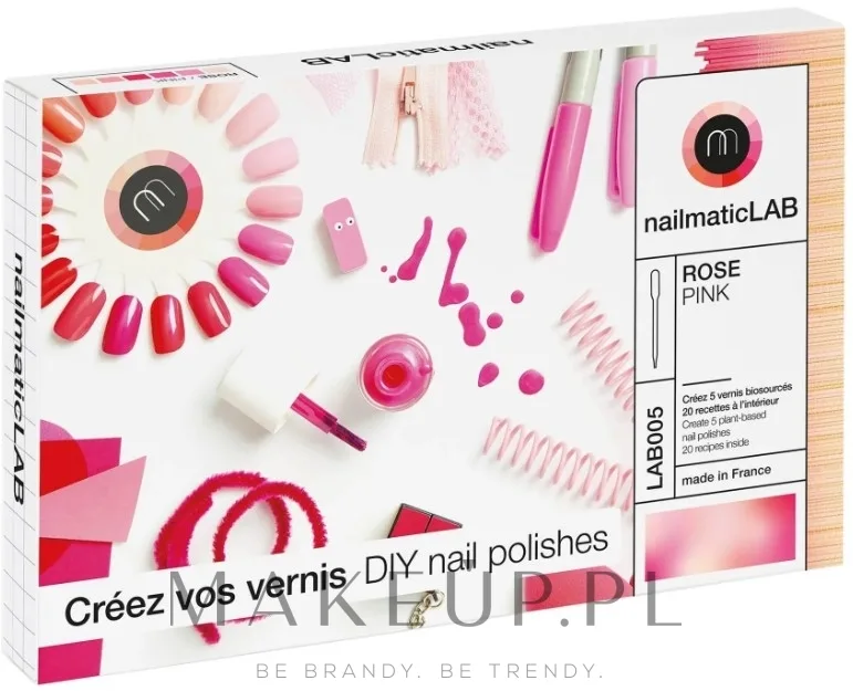 Набор Nailmatic DIY Kit для самостоятельного создания 5 оттенков лака для ногтей Pink