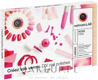 Набор Nailmatic DIY Kit для самостоятельного создания 5 оттенков лака для ногтей Pink
