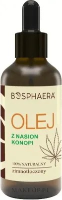 Масло семян конопли Bosphaera Hemp Seed Oil для лица тела и волос