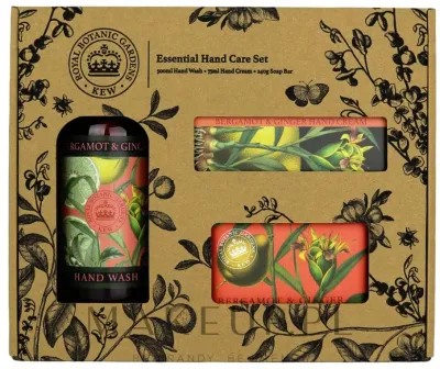 Набор The English Soap Company Bergamot & Ginger мыло 240 г крем для рук 75 мл и жидкое мыло 500 мл