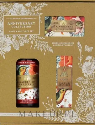 Набор The English Soap Company мыло крем и гель для рук и тела с грейпфрутом 190 г+75+500 мл
