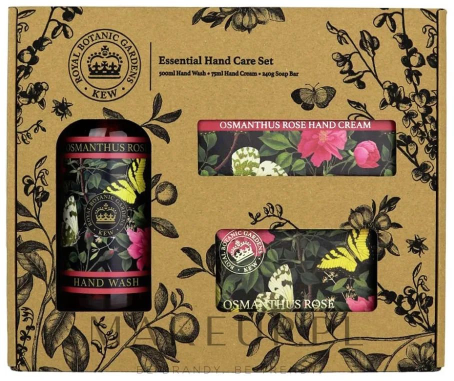 Набор The English Soap Company Osmanthus Rose мыло 240 г крем для рук 75 мл и жидкое мыло 500 мл