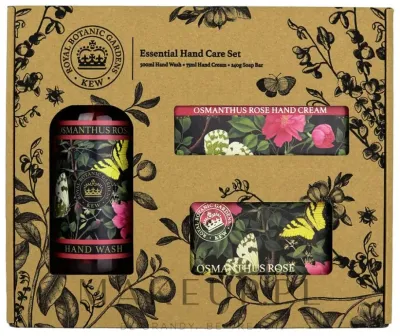 Набор The English Soap Company Osmanthus Rose мыло 240 г крем для рук 75 мл и жидкое мыло 500 мл
