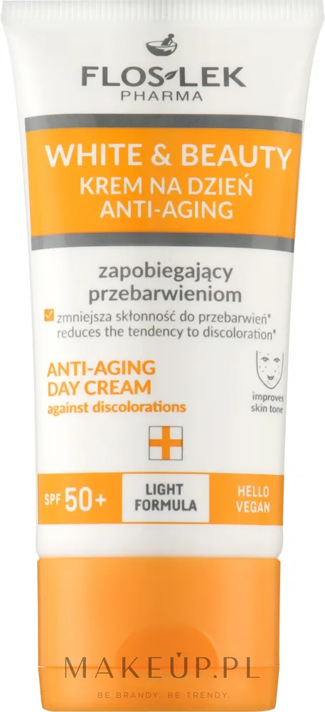 Крем для лица Floslek White & Beauty дневной против пигментации с SPF 50+ 30 мл
