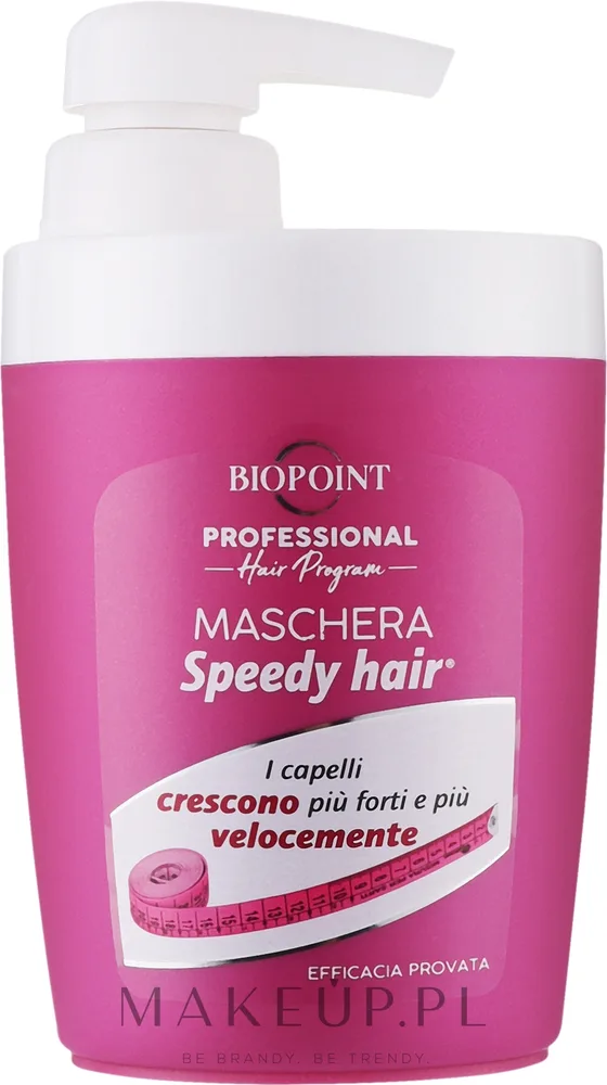 Маска для волос Biopoint Speedy Hair укрепляющая, для плотности, креатин, соевое масло, кукурузный протеин, 400 мл