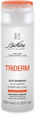 Масляный шампунь BioNike Triderm для чувствительной кожи головы и себорейного дерматита, 200 мл, Италия