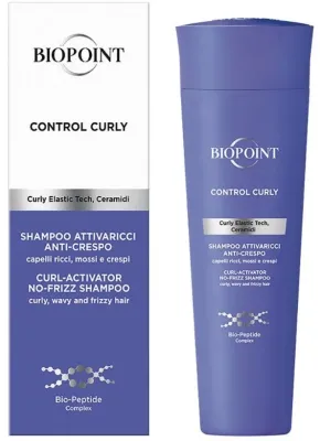 Увлажняющий шампунь Biopoint Control Curly для кудрявых волос с керамидами, 200 мл, Италия