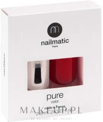 Набор Nailmatic Pure Color база и топ 2 в 1 8 мл и лак для ногтей 8 мл