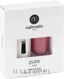 Набор Nailmatic Pure Color база и топ 2 в 1 8 мл и лак для ногтей 8 мл, оттенок Ninon - Rosewood — фото 1