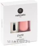 Набор Nailmatic Pure Color база и топ 2 в 1 8 мл и лак для ногтей 8 мл, оттенок Billie - Soft Pink — фото 1
