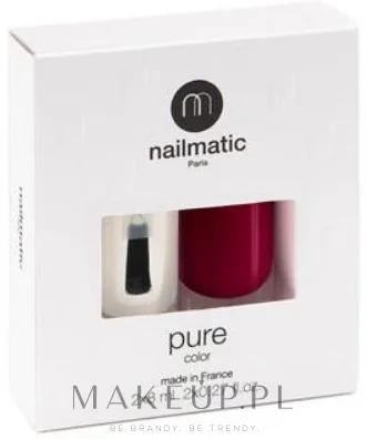 Набор Nailmatic Pure Color база и топ 2 в 1 8 мл и лак для ногтей 8 мл, оттенок Grace - Deep Red