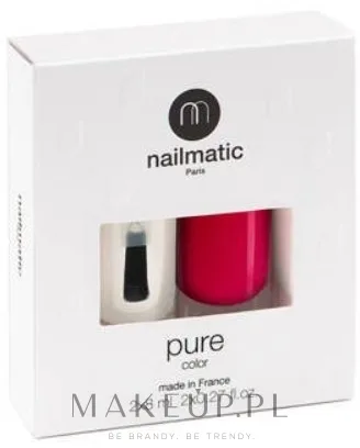 Набор Nailmatic Pure Color база и топ 2 в 1 8 мл и лак для ногтей 8 мл, оттенок Paloma - Intense Raspberry