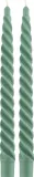 Набор декоративных витых свечей Paddywax Cypress & Fir Evergreen Twisted Taper зеленый — фото 2