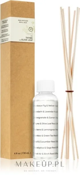 Сменный блок для аромадиффузора Paddywax Eco Green Diffuser Refill Thyme + Olive Leaf 118 мл