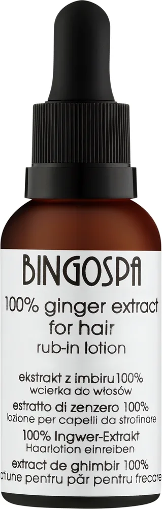 Лосьон для волос BINGOSPA 100% Ginger Extract с экстрактом имбиря для тонких волос 30 мл