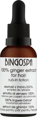 Лосьон для волос BINGOSPA 100% Ginger Extract с экстрактом имбиря для тонких волос 30 мл