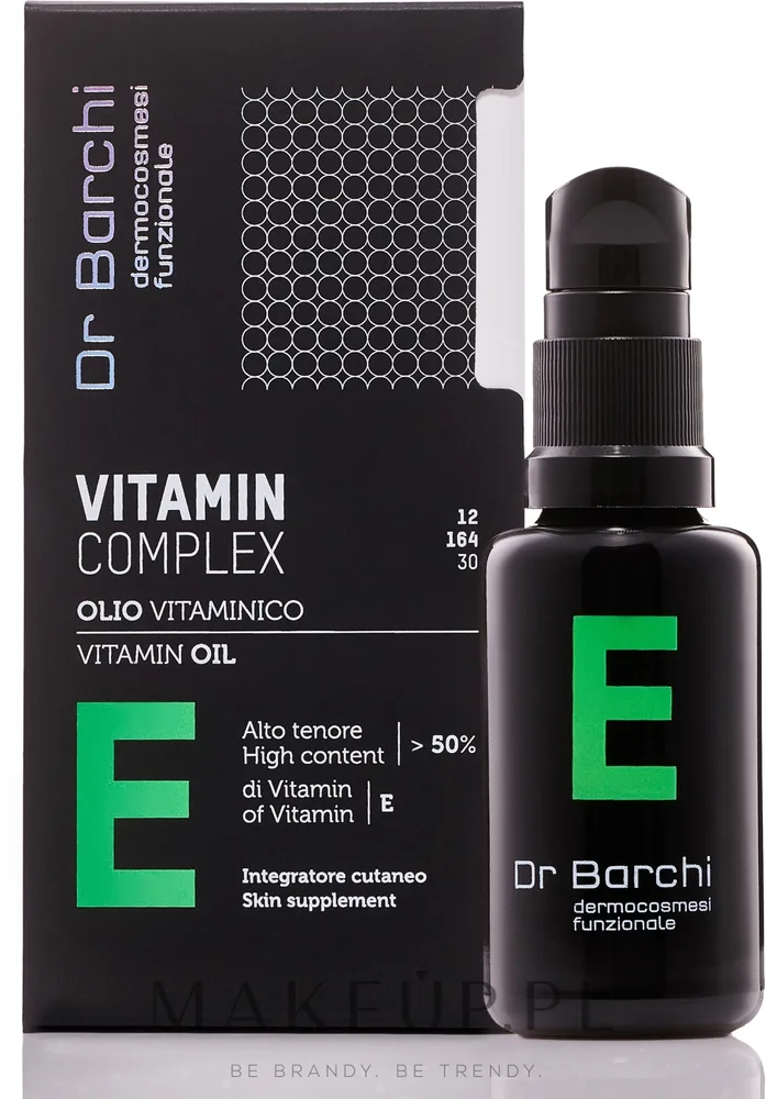 Витаминное масло Dr Barchi Complex Vitamin E для лица тела и волос